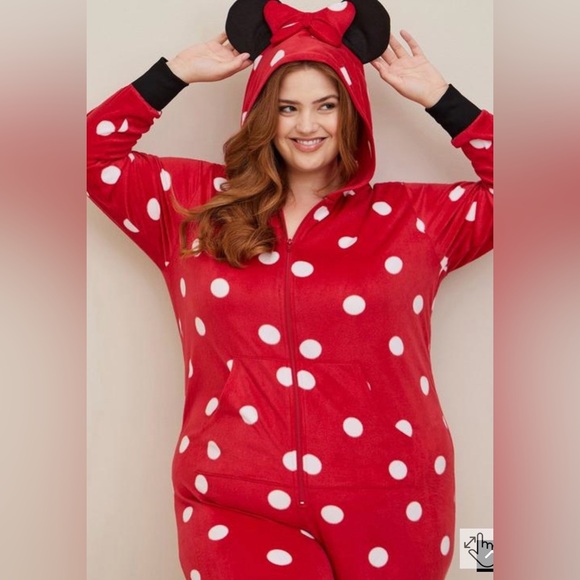 torrid Other - NWT Torrid Red Disney’s Minnie Mouse Onesie w/front zipper.Halloween costume 3/4